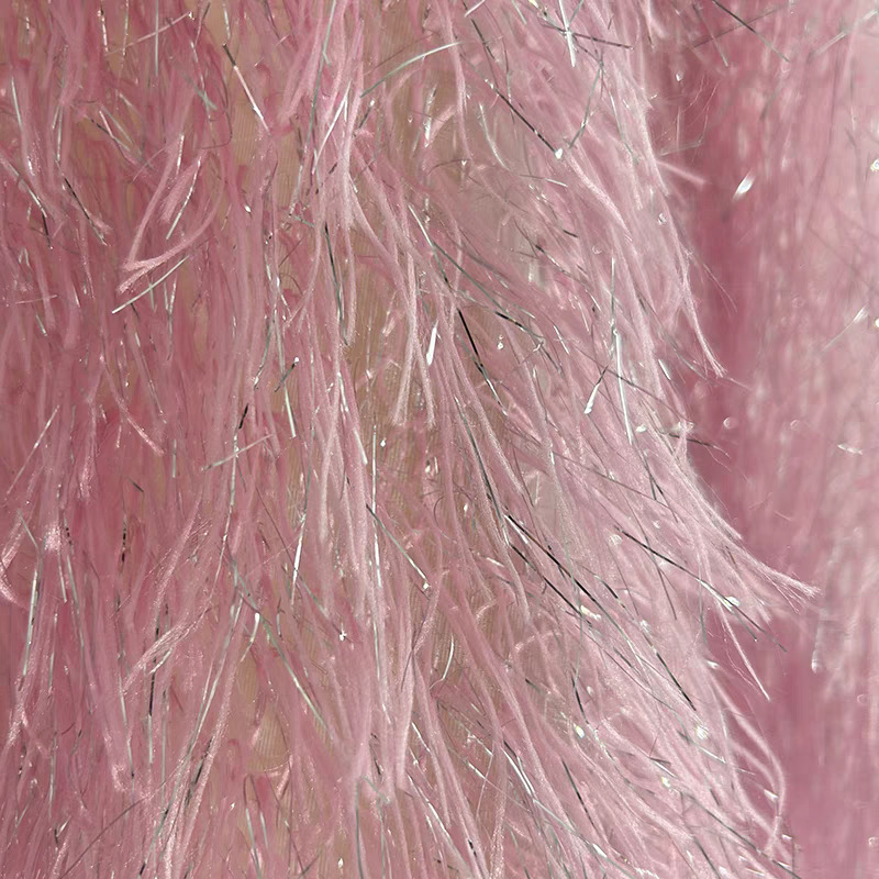 Glitter Tablecloth - 140Cm wide Gold Regular Fringe Feather
