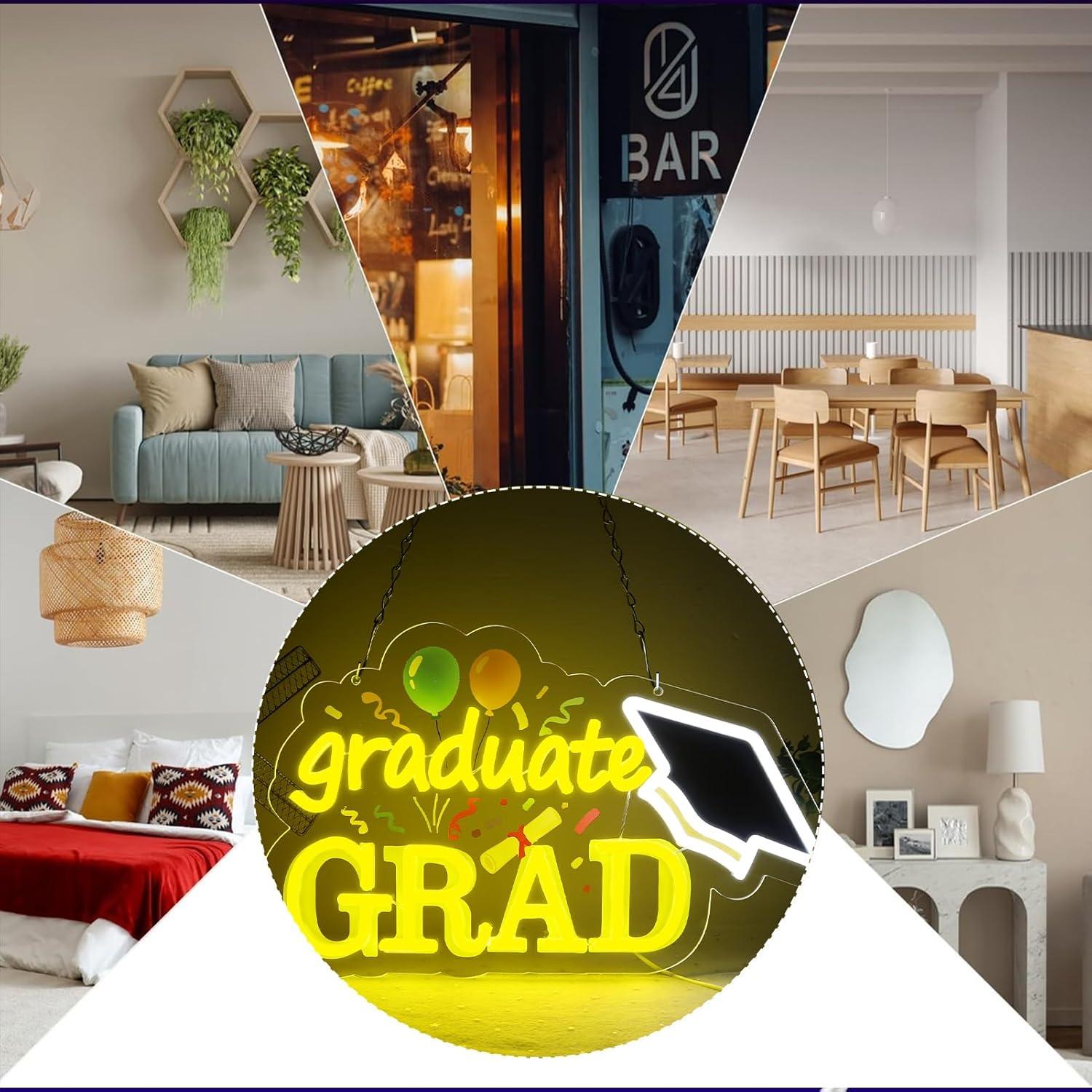 Graduate Grad Neon Sign USB Di - Neon Sign Party recension och pris