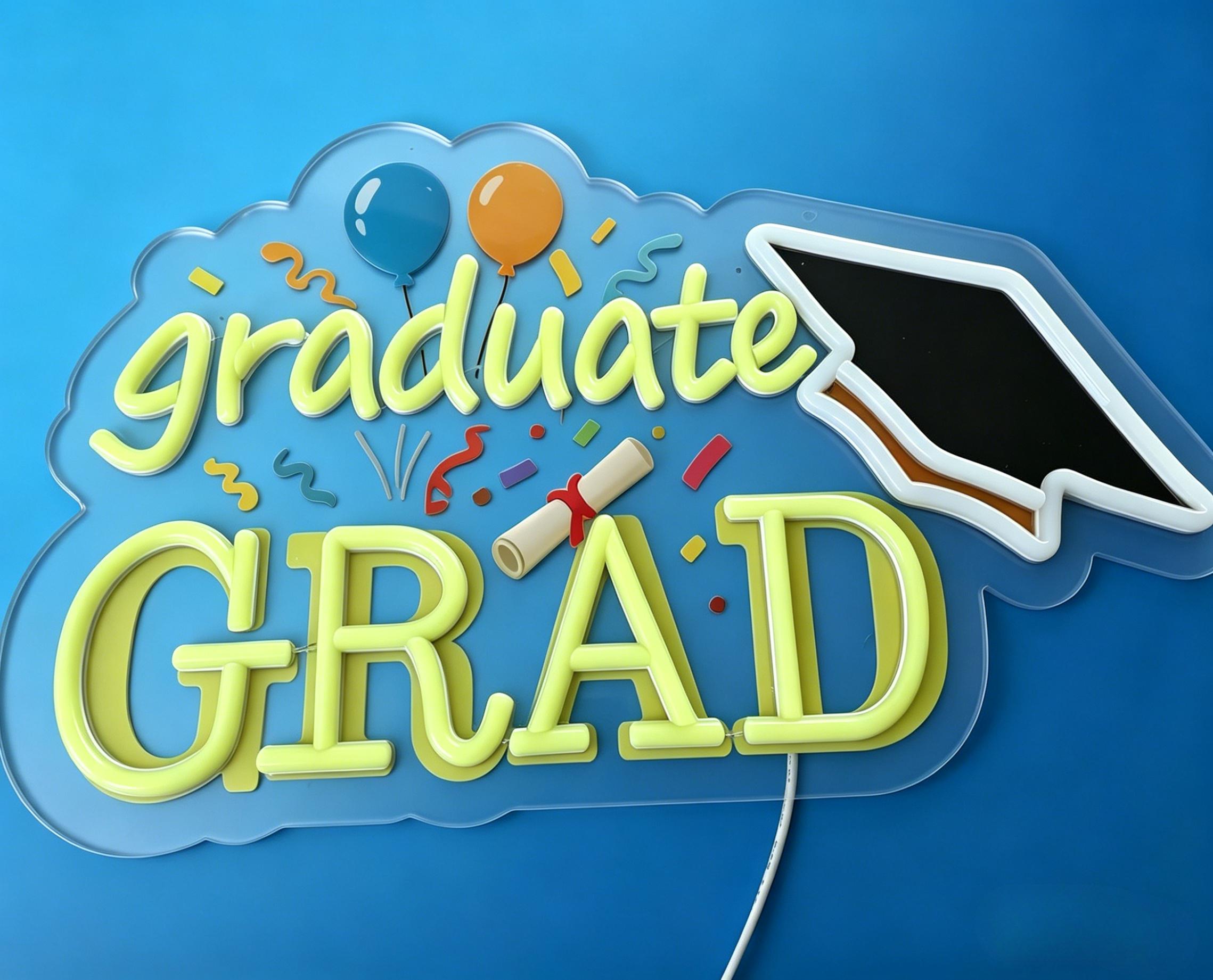 Graduate Grad Neon Sign USB Di - Neon Sign Party recension och pris