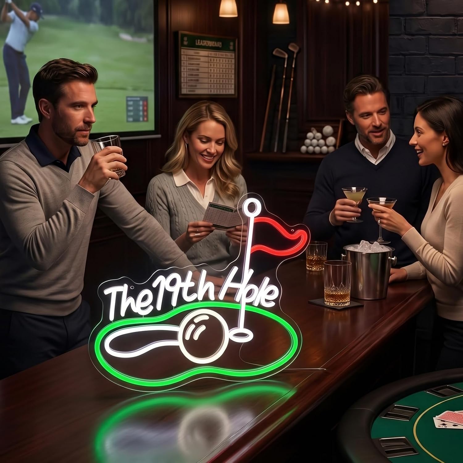 The 19th Hole Golf LED Neon Si - Neon Sign Party recension och pris