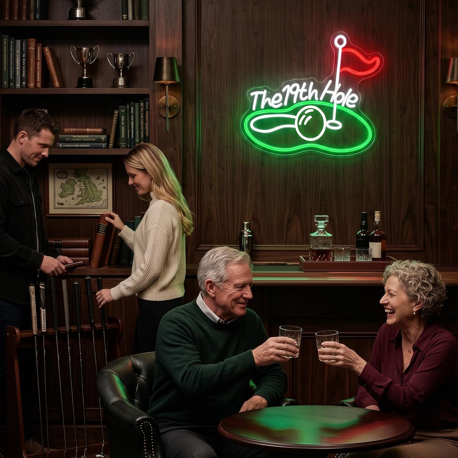 The 19th Hole Golf LED Neon Si - Neon Sign Party recension och pris