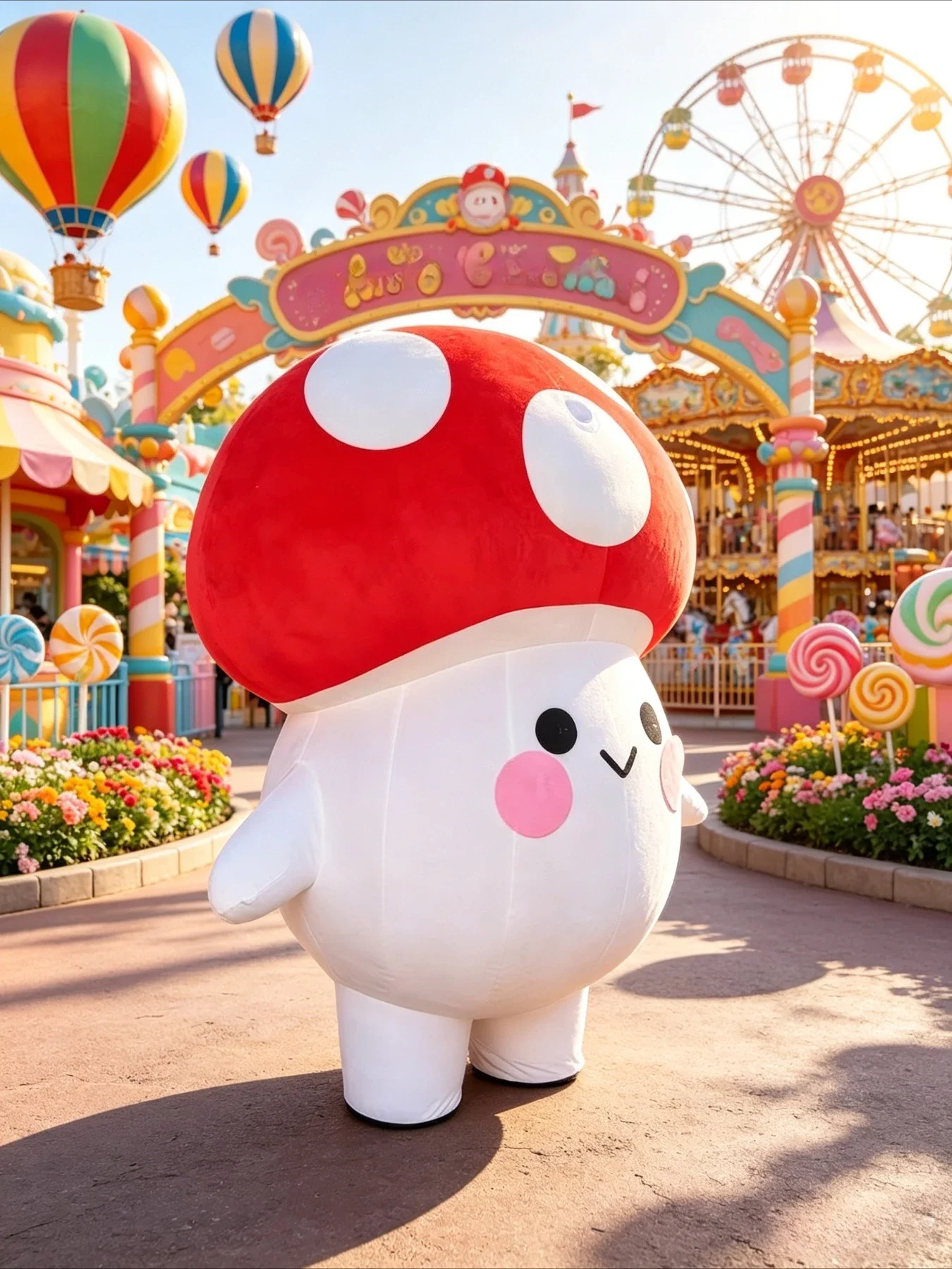 Inflatable Mushroom Mascot Cos - Event Party recension och pris