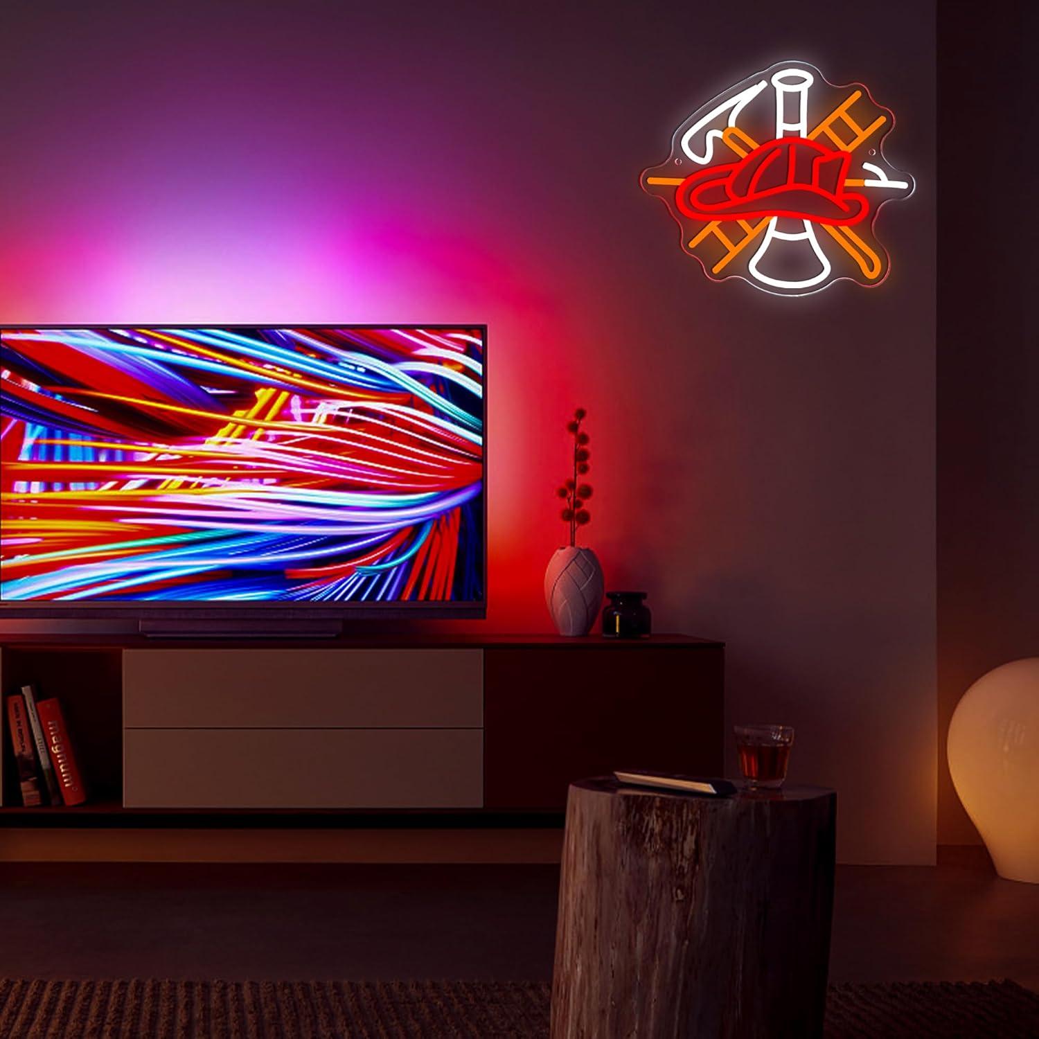 Firefighter Gas Mask Neon Sign - Neon Sign Party recension och pris