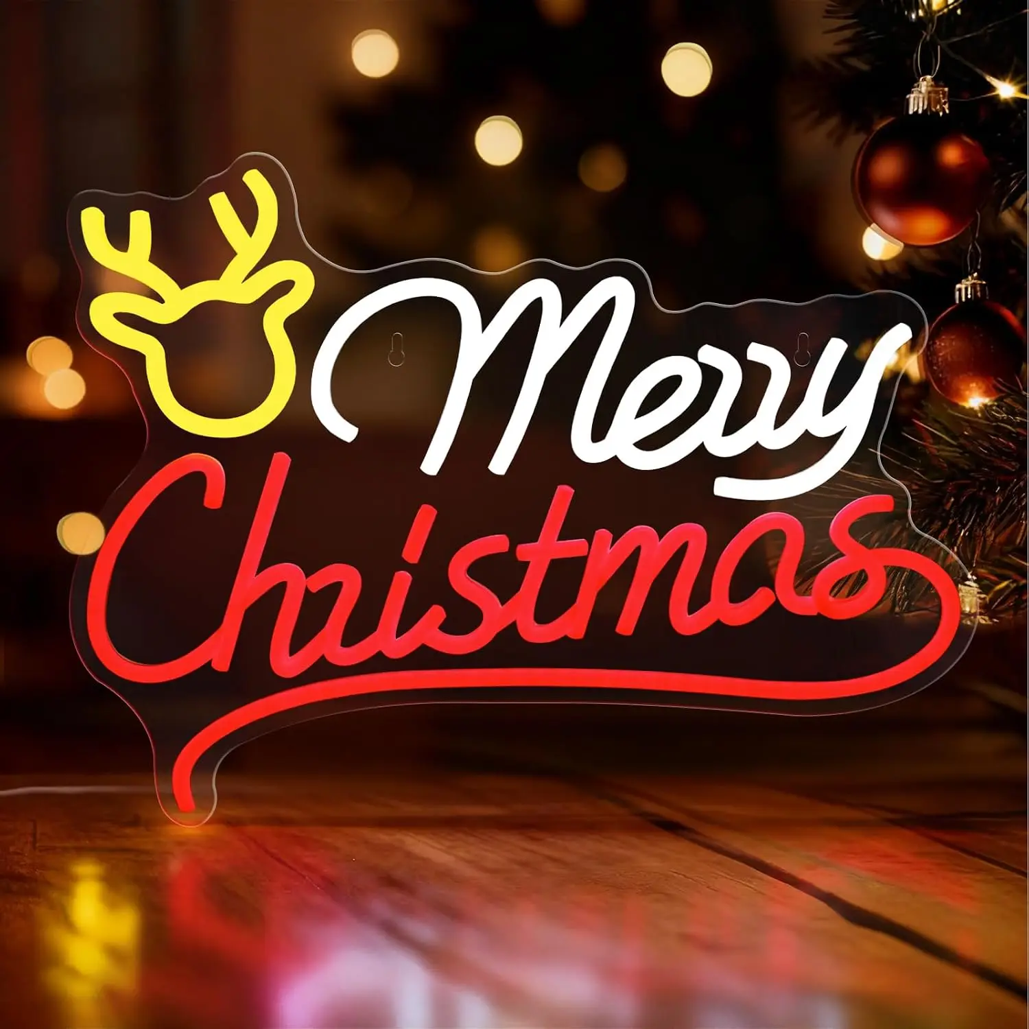 Merry Christmas Reindeer Neon  - Neon Sign Party recension och pris