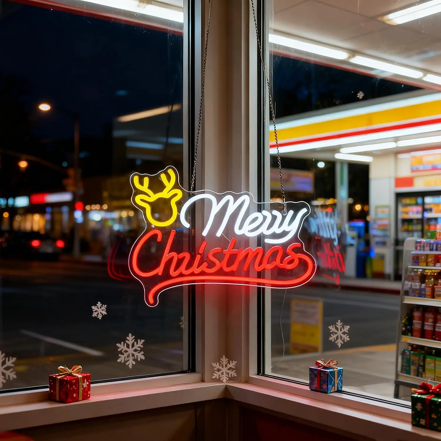Merry Christmas Reindeer Neon  - Neon Sign Party recension och pris