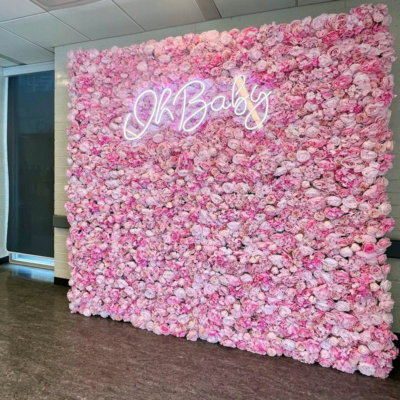 Purple Pink Aritificial Flower - Flower Wall Panel recension och pris