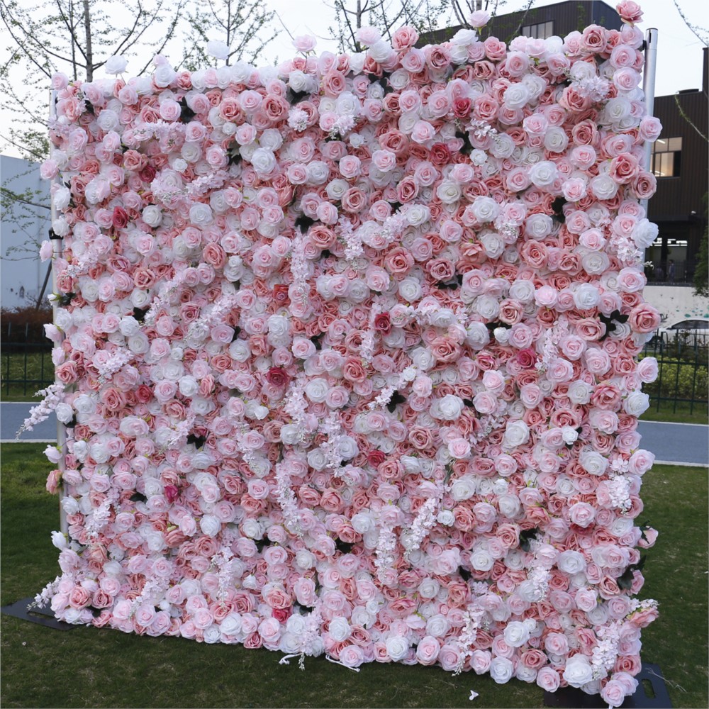 Uflower 5D Pink White Rose Clo - Flower Wall Panel recension och pris
