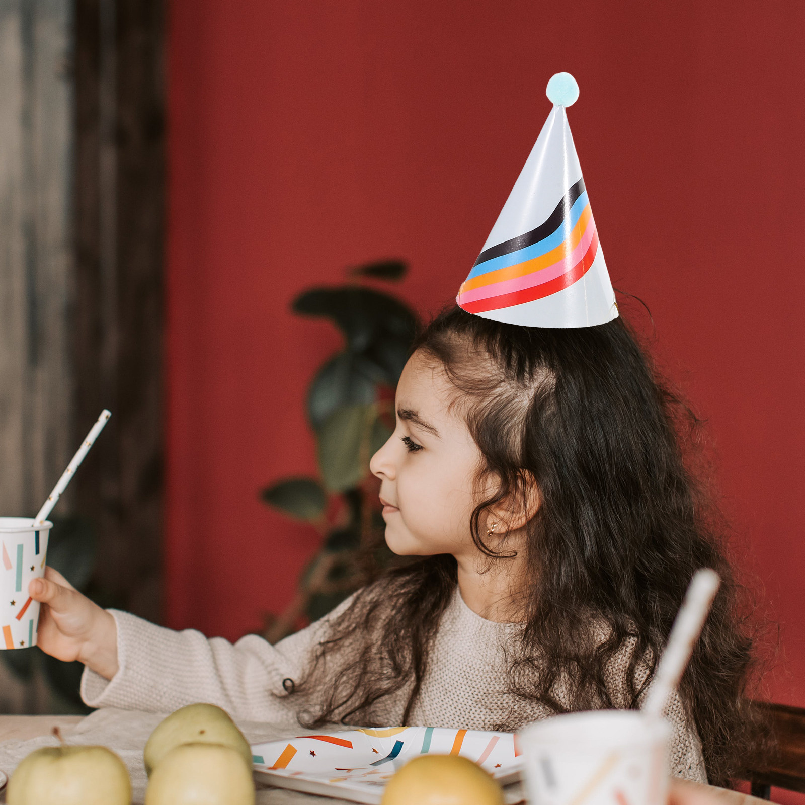 3Pcs Gold Foil Accented Paper  - Party Hat Cone recension och pris