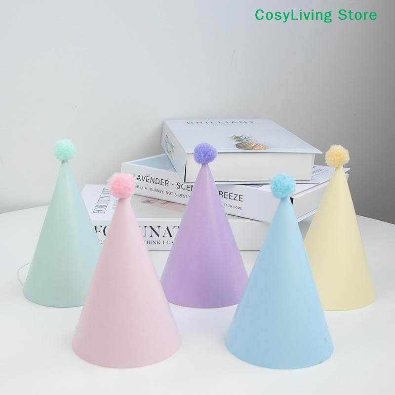 [CL]5/6/9/12Pcs Cone Birthday  - Party Hat Cone recension och pris