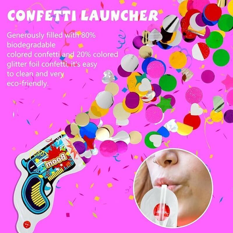 10Pcs Inflatable Boom Confetti - Confetti Cannon Tube recension och pris