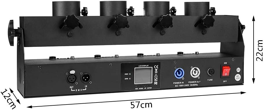 4 Tubes Confetti Machine DMX R - Confetti Cannon Tube recension och pris