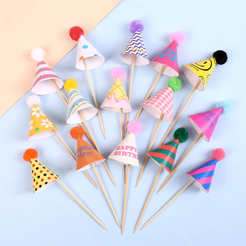 30Pcs Mini Party Hats Cake Top - Party Hat Cone recension och pris